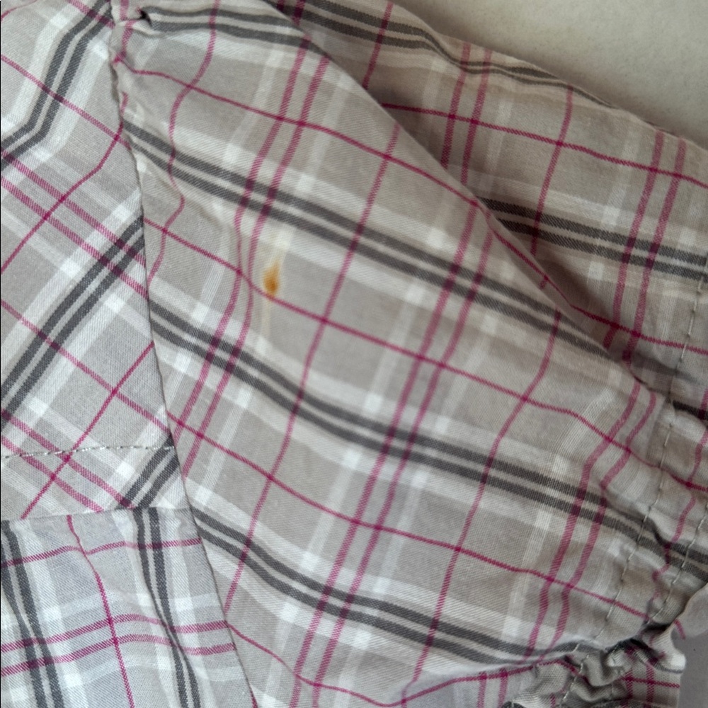 Personal identity plaid short sleeve button up size large - Picture 5 of 5